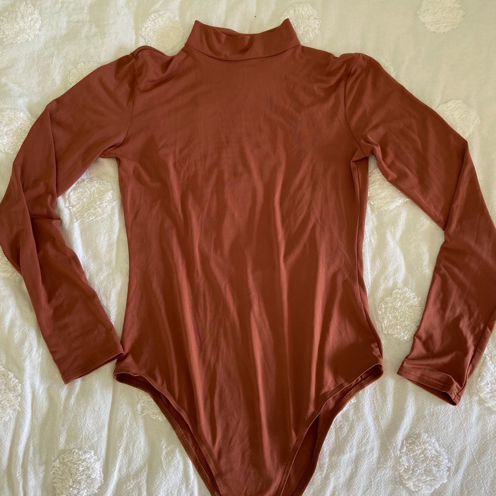 ASOS Mock Neck Cut-Out Bodysuit
